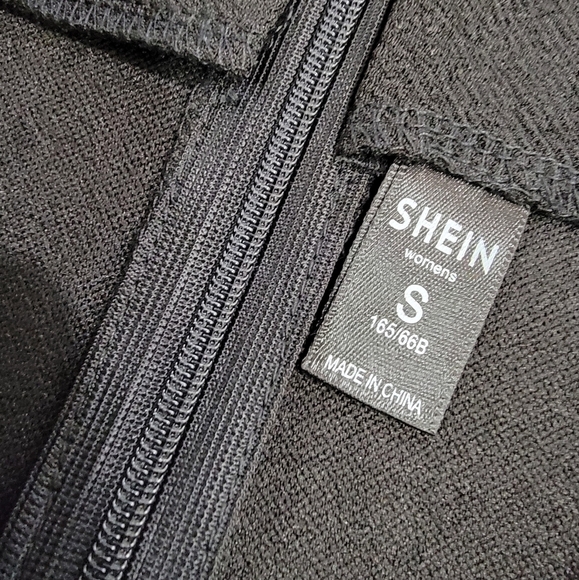 Shein Black Mini Skirt Size Small High Waist Colorful Embroidery - Picture 11 of 14